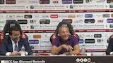 Zeman: Vogliamo dare soddisfazioni alla tifoseria, a tutta Foggia, se ci riusciamo dipende da noi